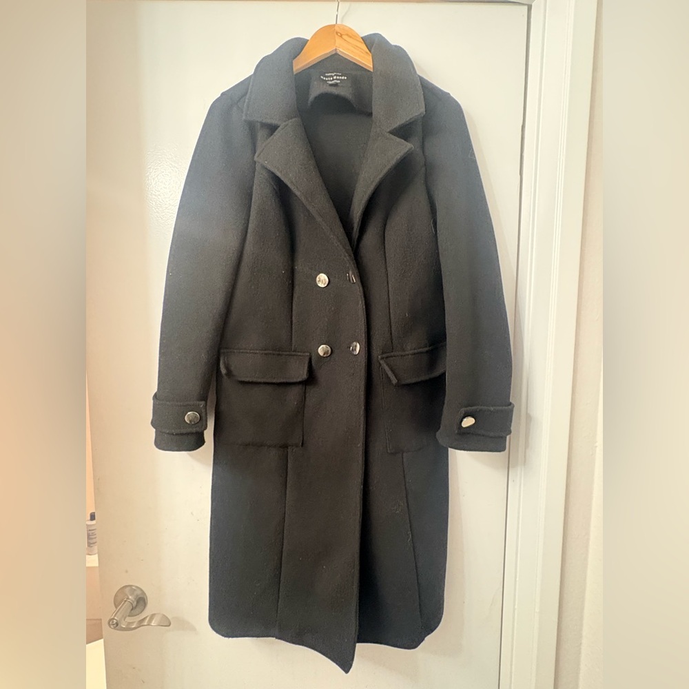 Haute Monde Double-Breasted Trench Coat